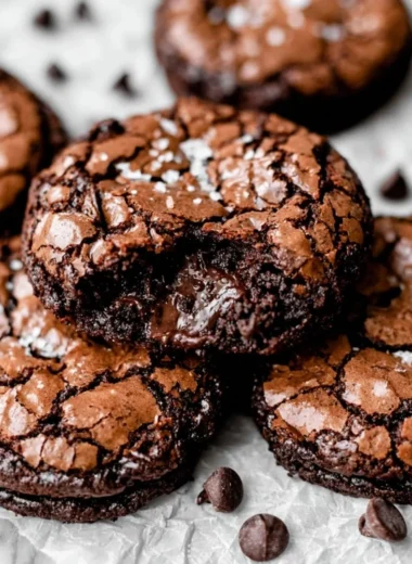 Gourmet brownie cookies with rich chocolate flavor, perfect for dessert lovers.