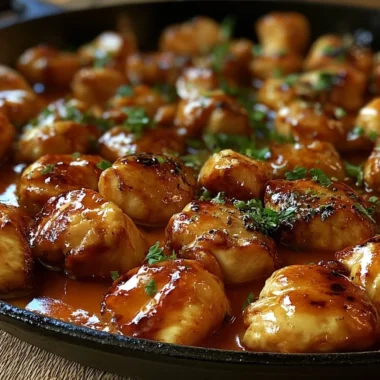 Delicious Butter Chicken Skillet from Texas Roadhouse served with a side.