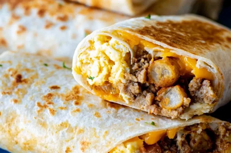 Make-ahead breakfast burritos, easy frozen breakfast burritos, bulk recipes