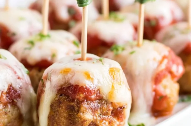 Meatball Marinara Poppers served as a delightful appetizer
